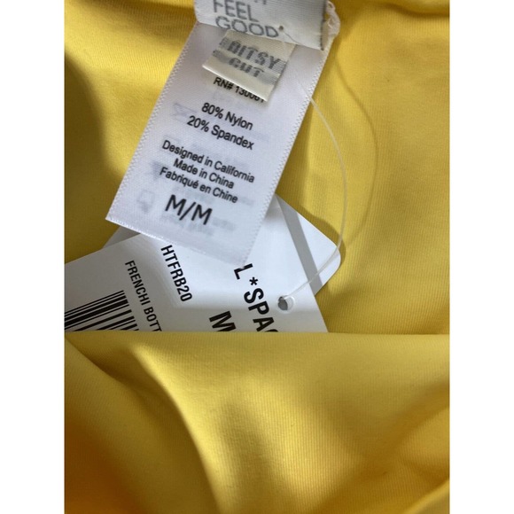 NWT L*Space Womens Frenchi Printed High Waisted Bikini Bottoms Size Medium‎ $110 - Picture 9 of 11